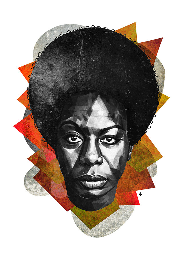 Ооро. Nina Simone portrait.