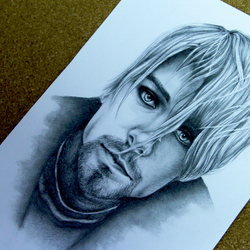 Portrait of Kurt Cobain