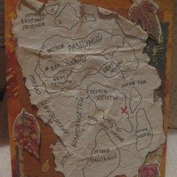 открытка "карта"