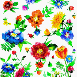 Летние цветы для марки детской одежды