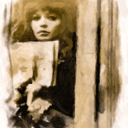 Девушка с книгой у окна
