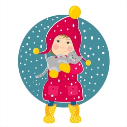 Девочка с котом