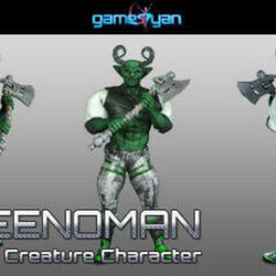 3D моделирование Greenmano Воин Характер