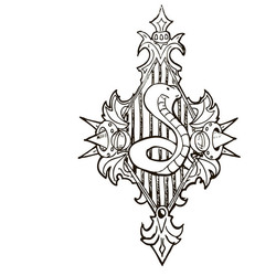 Эскиз тату змея