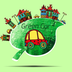 green car