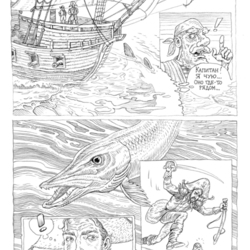 стр 4 из комикса про пирата