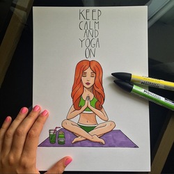 Keep calm and yoga on