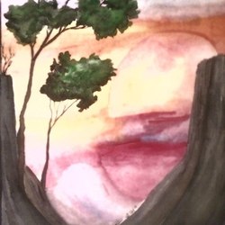 закат на таинственной планете