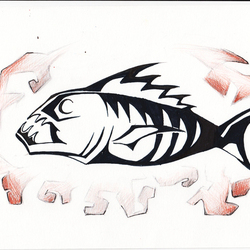 графичная рыба