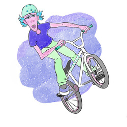 велосипедист/cyclist