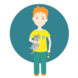 Мальчик с котом