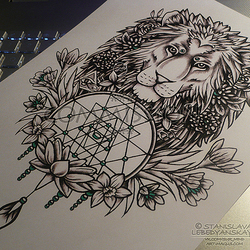 ^lion with Sriyantra