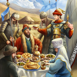 Открытка к 550-летию Казахского Ханства   