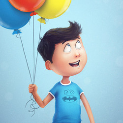 Мальчик с шариками