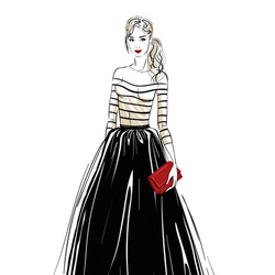 Морячка  ( fashion illustration girl woman люди человек женщина фэшн иллюстрация девушка )