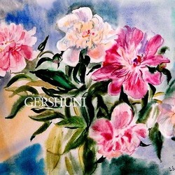 Этюд-пионы..