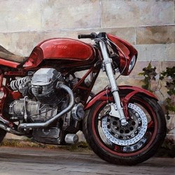 мотоцикл на узлах Moto Guzzi