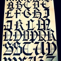 Gotic Calligraphy