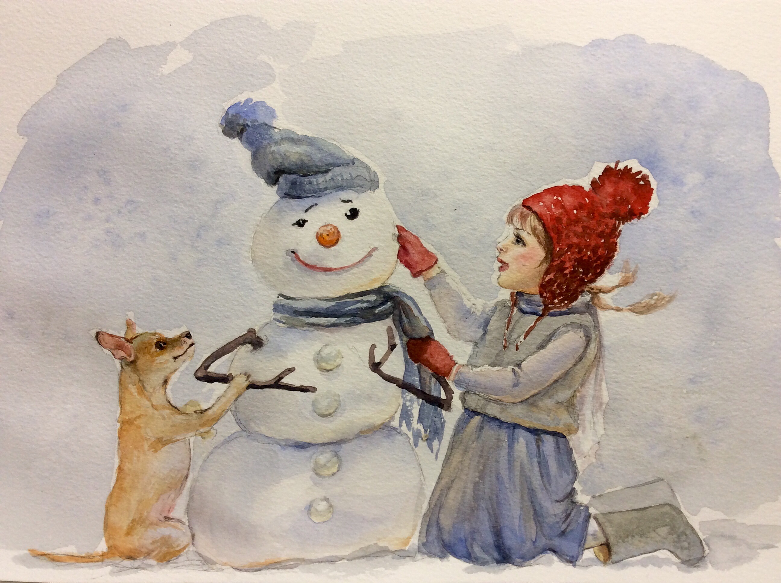 Иллюстрации Елены Фаенковой снеговички