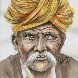 Портрет индийского мужчины