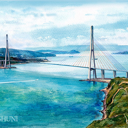 Владивосток.Мост на остров Русский.