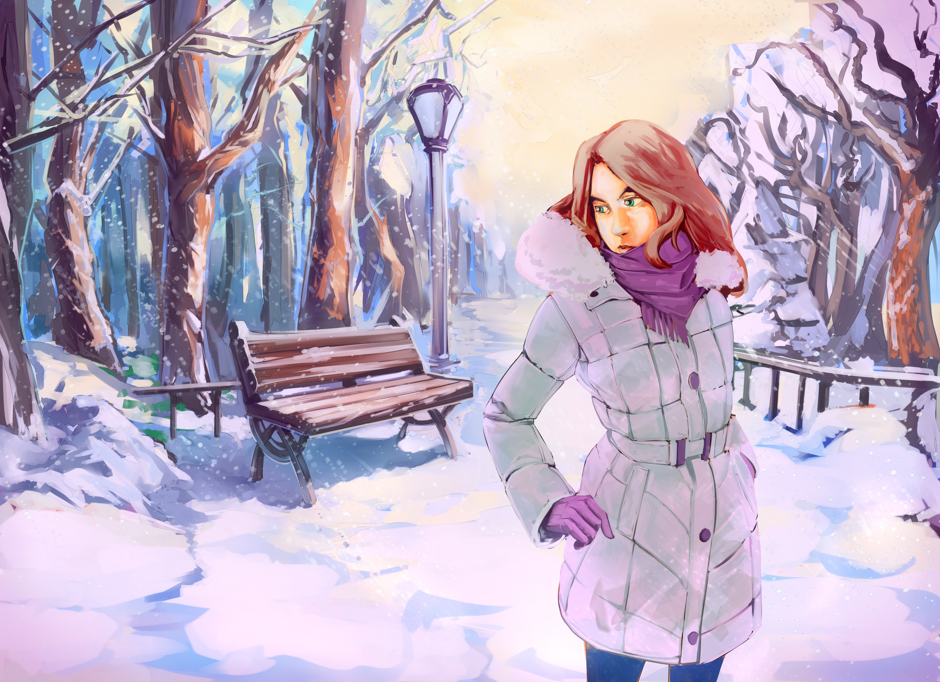 Нарисованные девушки зимой. Нарисовать девушку зиму. Девушка зима рисунок. Мультяшные девочки зимой.