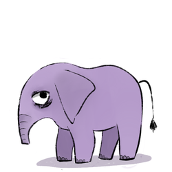 фиолетовый слон