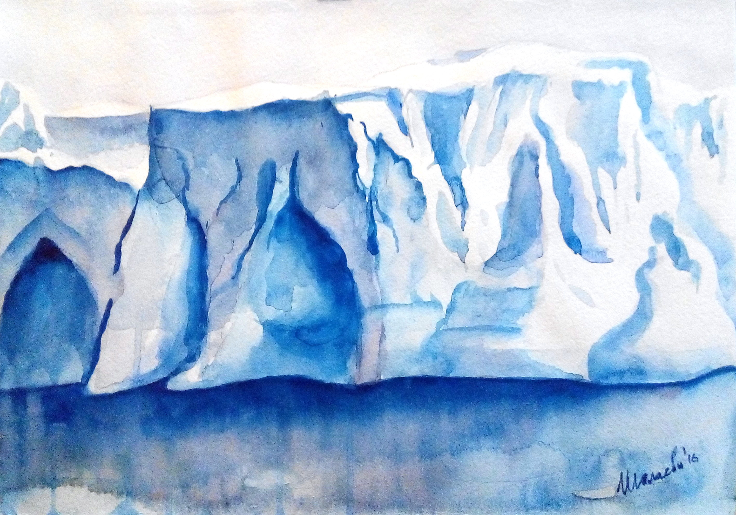 Ледники акварель