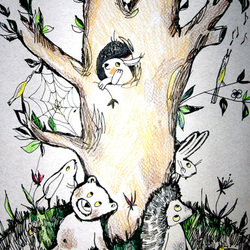 иллюстрация к повести-сказке " Ежик в тумане"