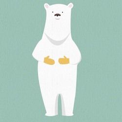 Медведь и рукавички
