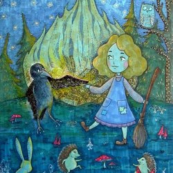 Иллюстрация к сказке Отфрида Пройслера "Маленькая Ведьма" 5