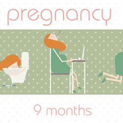9 месяцев беременности