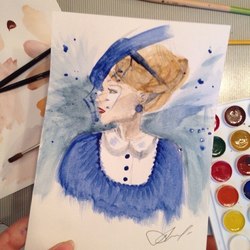 Дама в шляпе