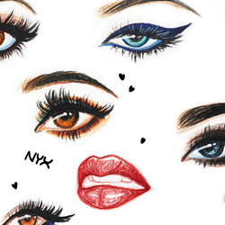 Fashion иллюстрация для NYX Cosmetics