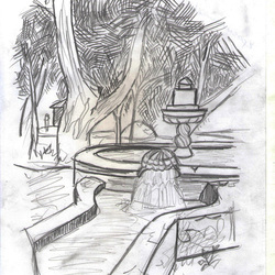 Фонтан в парке