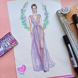 lavander dress