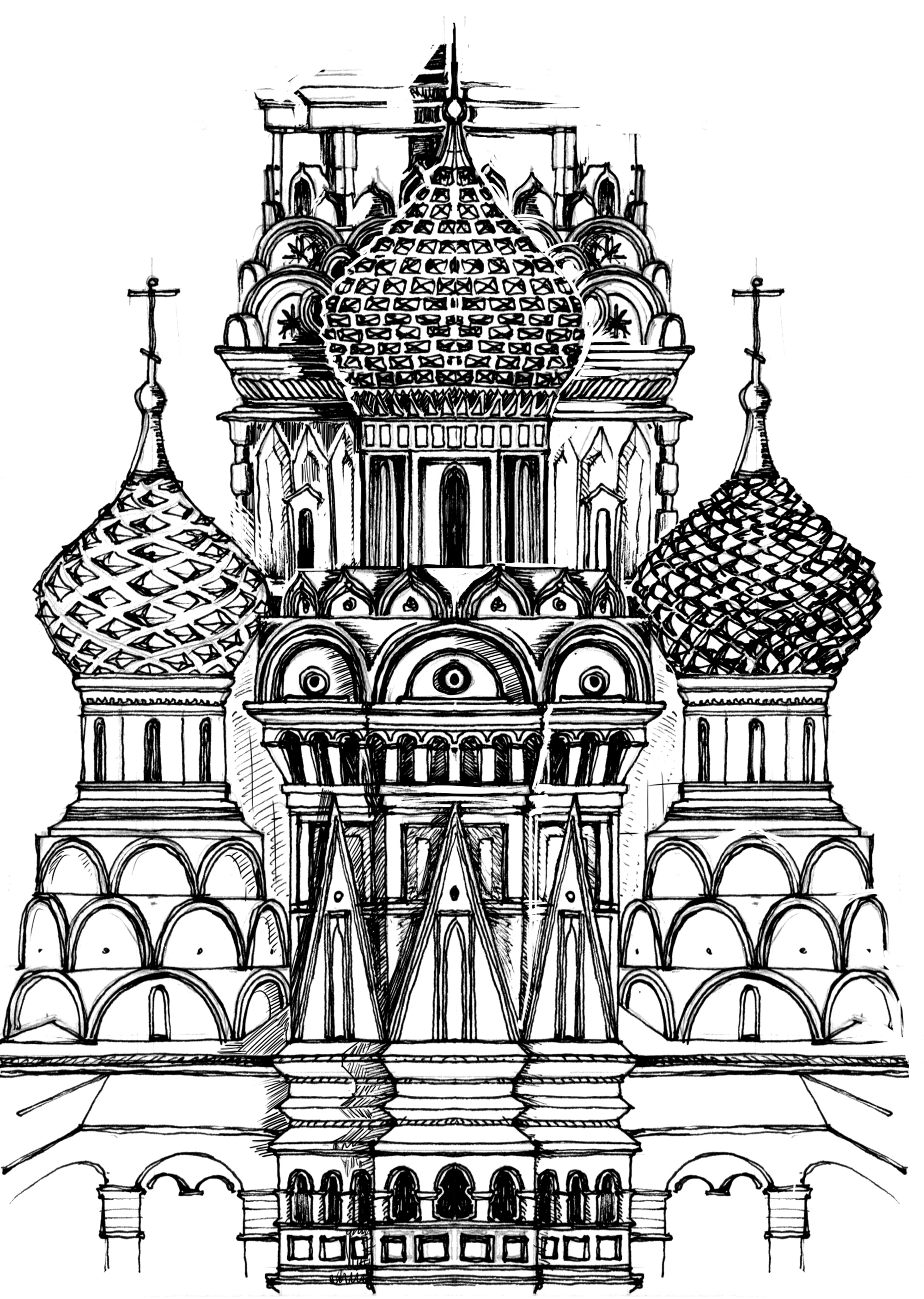 Эклектика в архитектуре рисунок