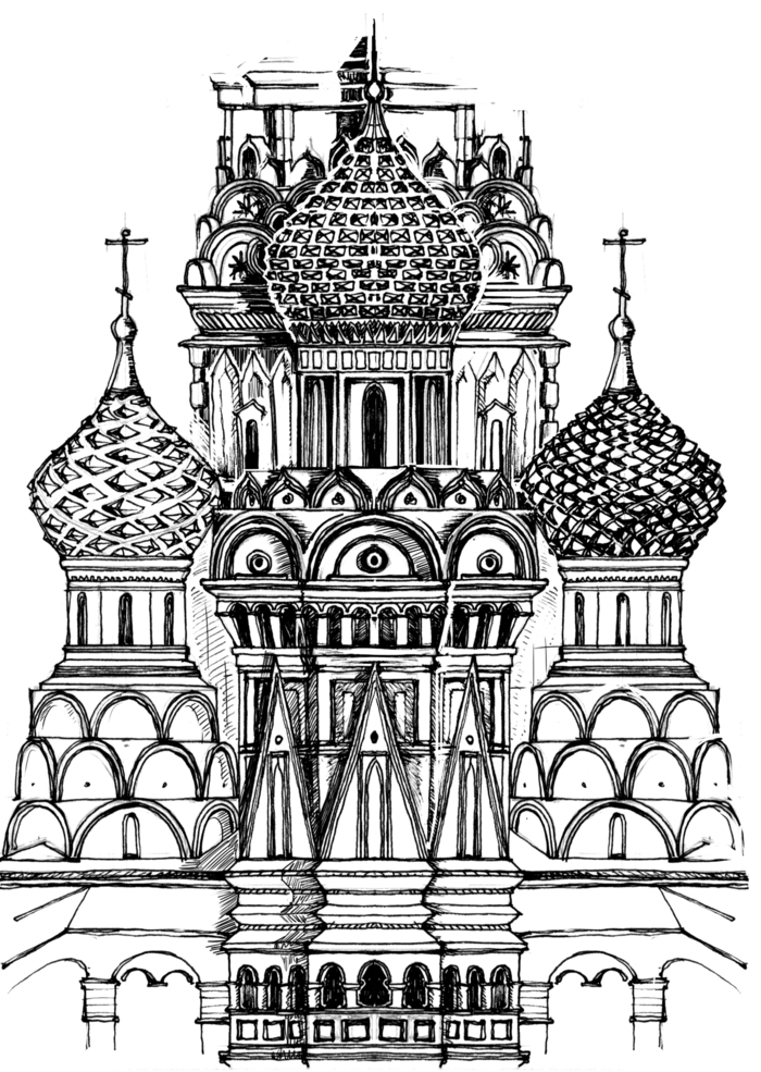 Эклектика архитектура рисунок