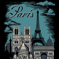 принт "Paris"