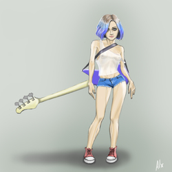 concept bass girl