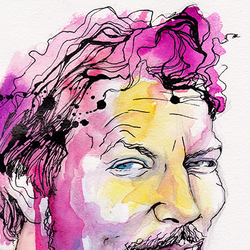 Eddie Vedder watercolour 