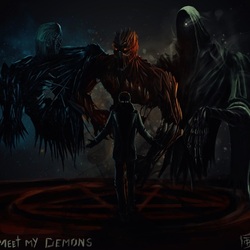 Одна из старых иллюстраций: Meet my Demons