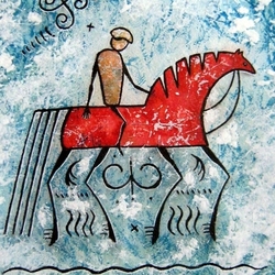 купание квазимезенского коня