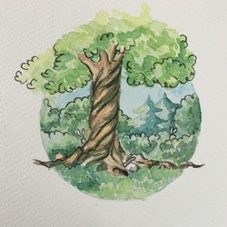 Лес с зайцами