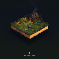 2d isometric scene 