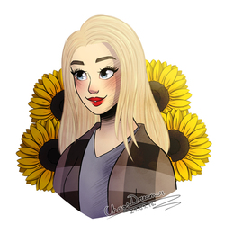 "Like a sunflower."