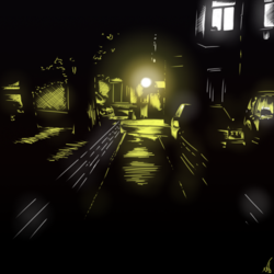 Dimly Lit Road