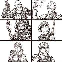Наброски персонажей 8