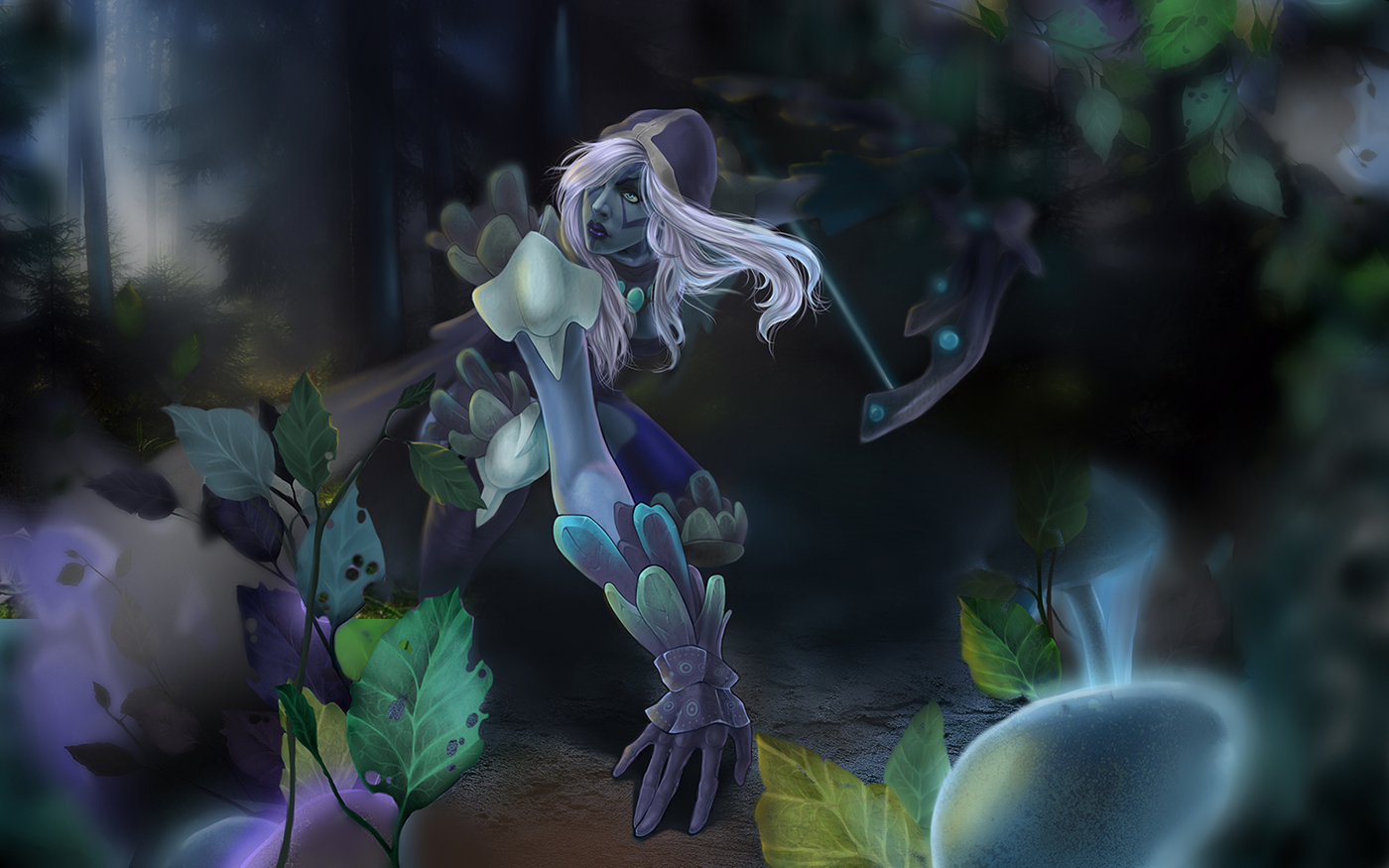 В лесной тени