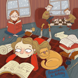 Иллюстрация к книгам Джоан Роулинг о Гарри Поттере